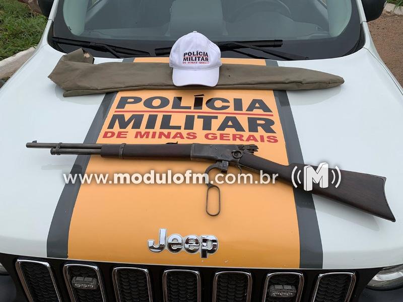 Motorista é preso ao ser flagrado com carabina cal .44