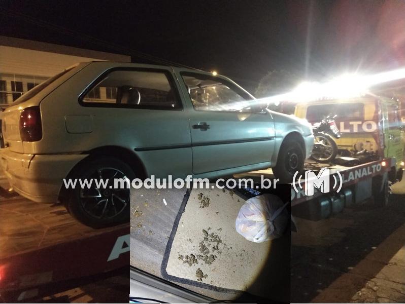 PM prende suspeitos de tráfico de drogas em Salitre de Minas e recupera motocicleta roubada em Patrocínio