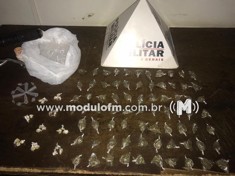 Jovem suspeito de tráfico de drogas é preso no bairro Jardim Sul