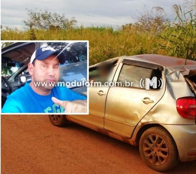 Motorista é arremessado para fora de carro e morre...