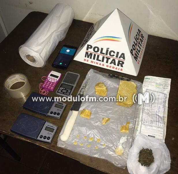 Jovem é preso por suspeita de tráfico