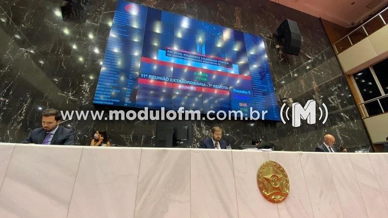 ALMG aprova projeto de calamidade pública para Patrocínio