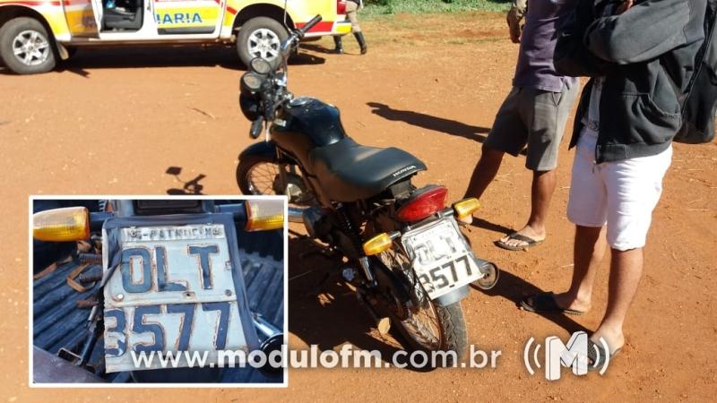 Homem é preso após adulterar placa de motocicleta