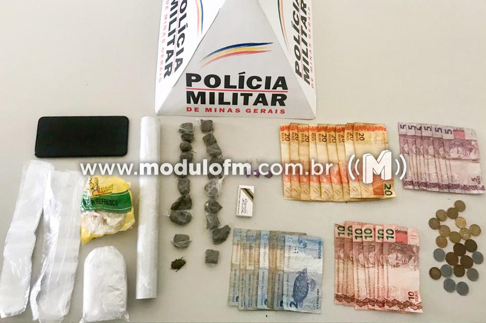 Três pessoas são presas suspeitas de tráfico de drogas