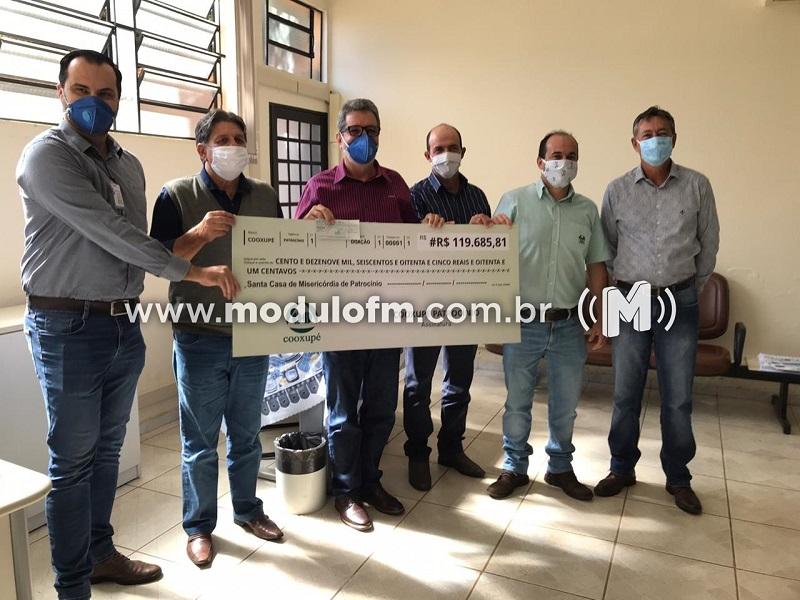 Cooxupé repassa quase R$ 120 mil para Santa Casa...