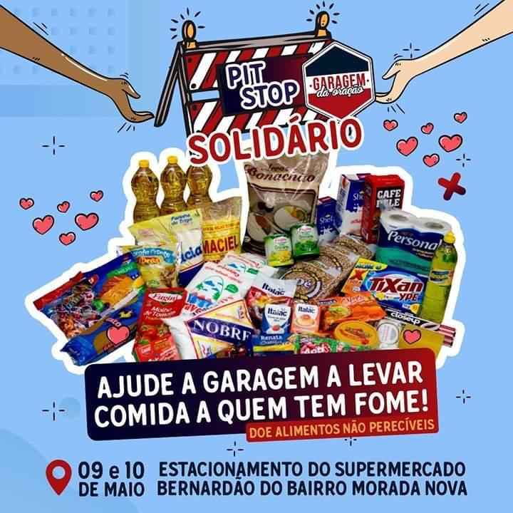Garagem da Oração promove pit stop solidário para arrecadar...