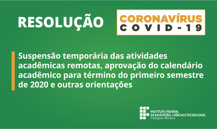 IFTM suspende atividades acadêmicas remotas de 1º a 19 de junho