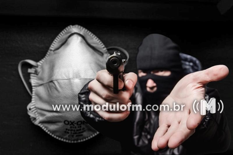 Ladrões usam máscara contra o coronavírus e ataca comércio em Patrocínio