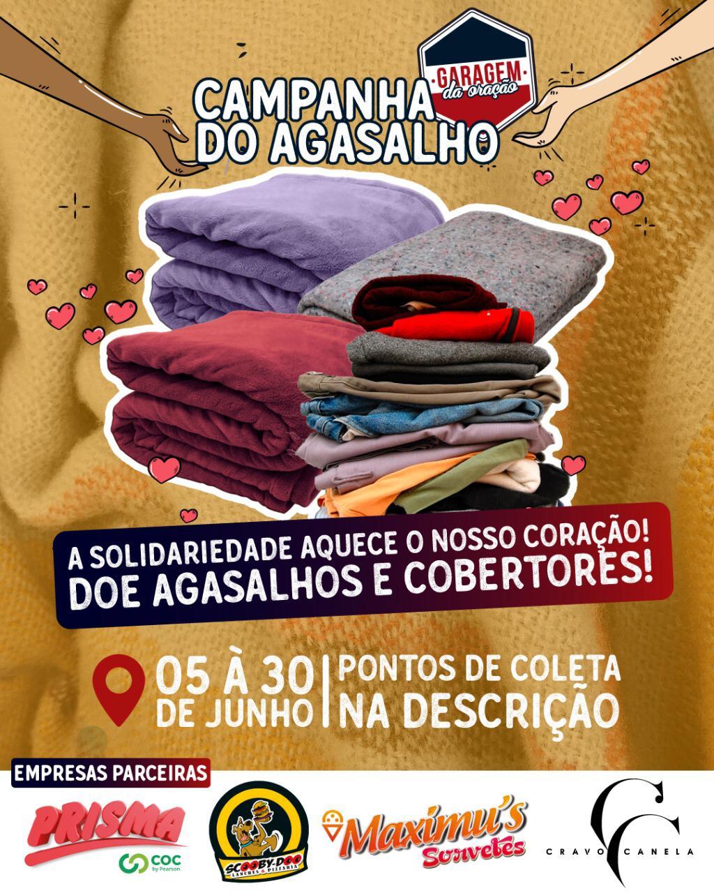 Garagem da Oração faz campanha para arrecadar agasalhos
