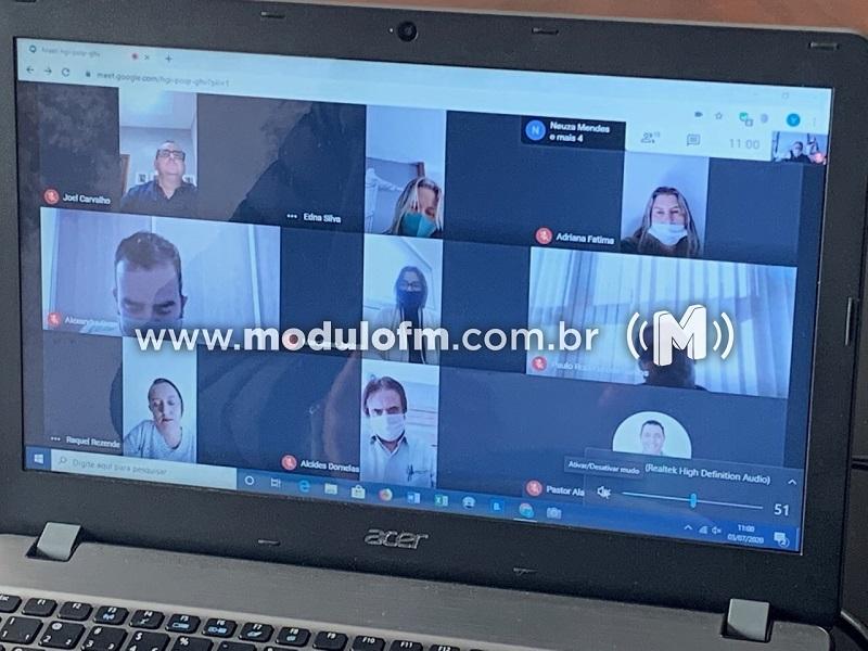 Câmara Municipal de Patrocínio realiza primeira sessão online de sua história