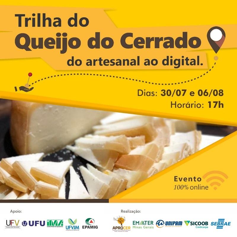 Evento online sobre Queijo Minas Artesanal do Cerrado começa hoje
