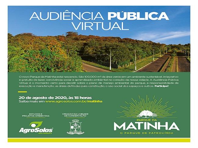 Audiência pública do Parque da Matinha acontece no dia 20 de agosto