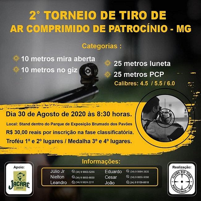 Clube do Tiro promove 2º Torneio de Tiro de Ar Comprimido em Patrocínio