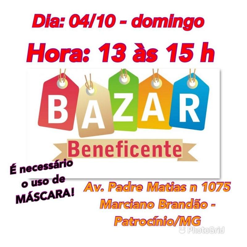 Bazar Beneficente neste domingo (04/10)