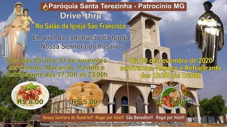 Paróquia Santa Terezinha prepara segundo drive-thru em prol de construção da Igreja Nossa Senhora do Rosário