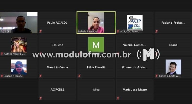 Empresários participam de reunião online com comando da Polícia Militar