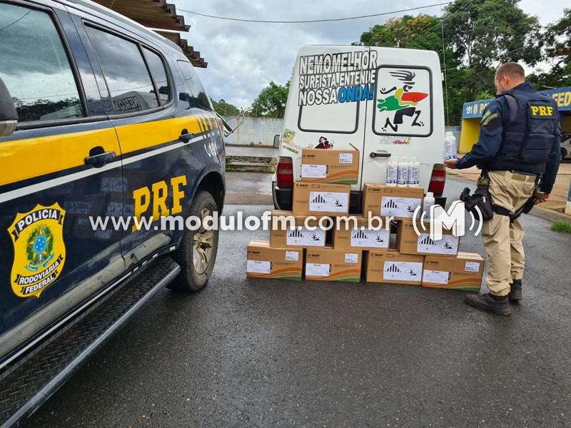 Agrotóxicos falsificados e rebites são apreendidos pela PRF na BR-365
