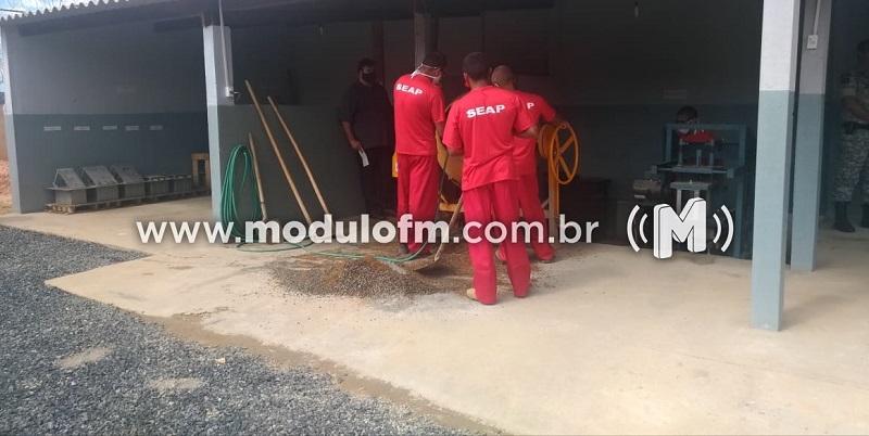 Fábrica de premoldados é inaugurada na penitenciária de Patrocínio