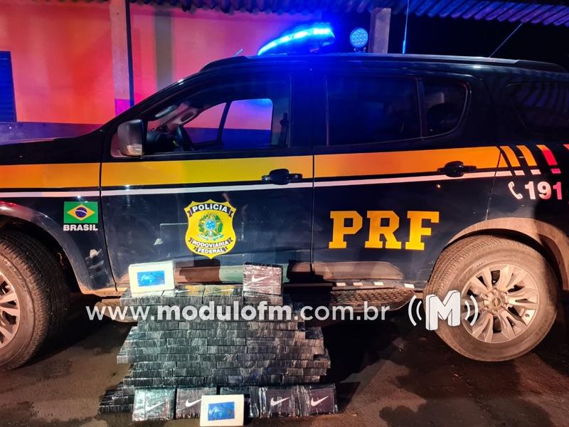 PRF apreende mais R$ 3 milhões em drogas que estavam dentro de ônibus na BR-365