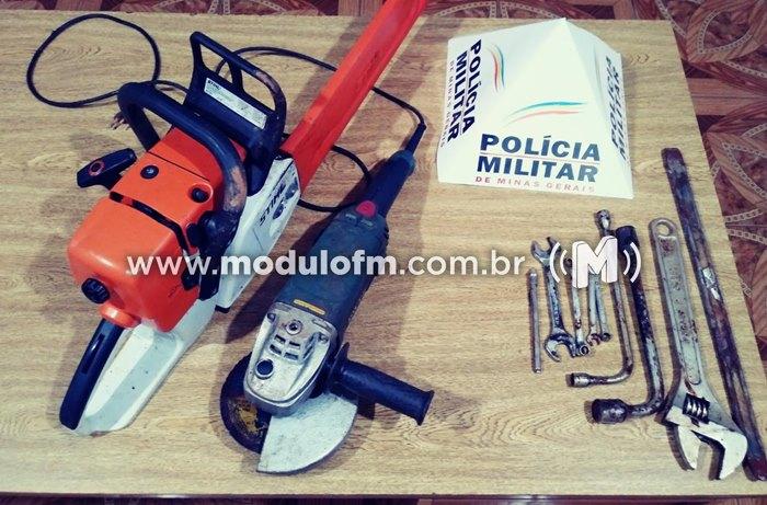 Polícia Militar apreende materiais roubados em meio a cafezal