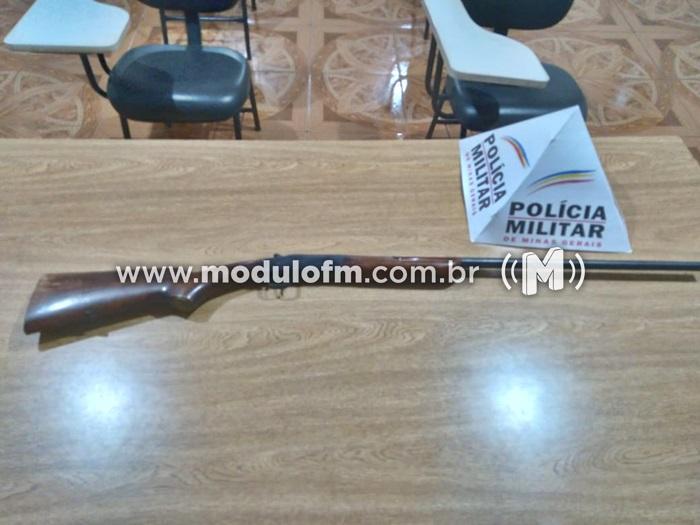 Polícia Militar prende autor por posse ilegal de arma de fogo em Guimarânia