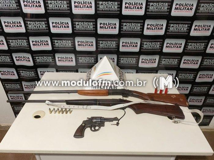 Polícia Militar prende autor posse ilegal de arma de fogo