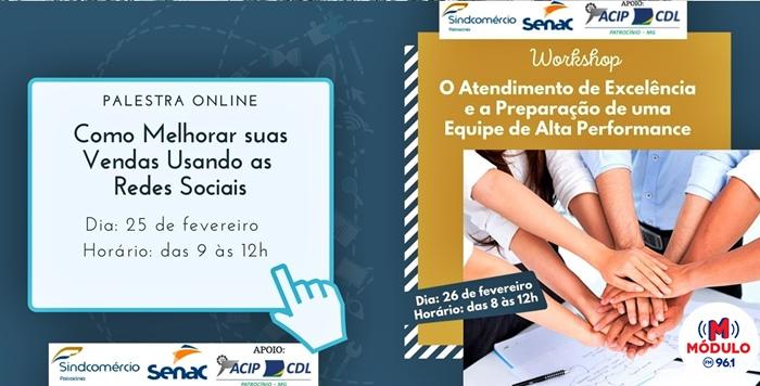 SENAC e Sindcomércio oferecem palestra e workshop