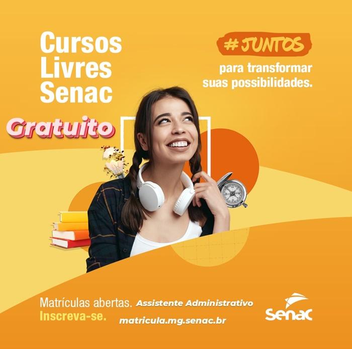 SENAC Patrocínio abre inscrição para curso gratuito de assistente administrativo
