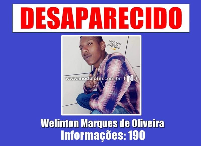 Família faz apelo para encontrar jovem desaparecido em Patrocínio