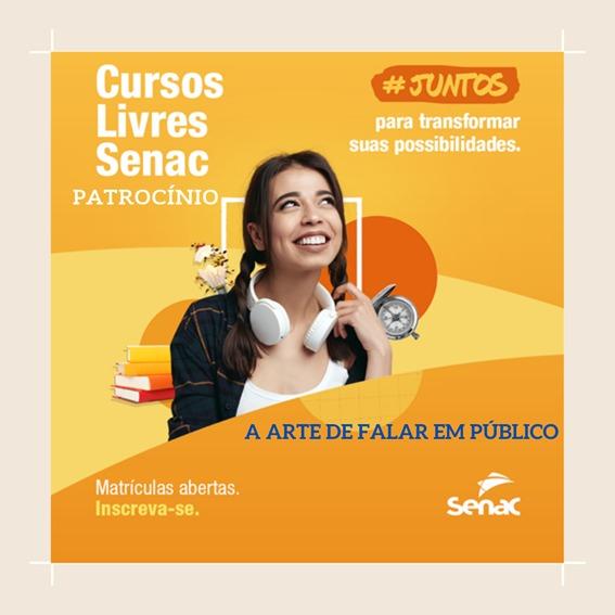 Senac Patrocínio abre inscrições para o curso “A Arte de Falar em Público”