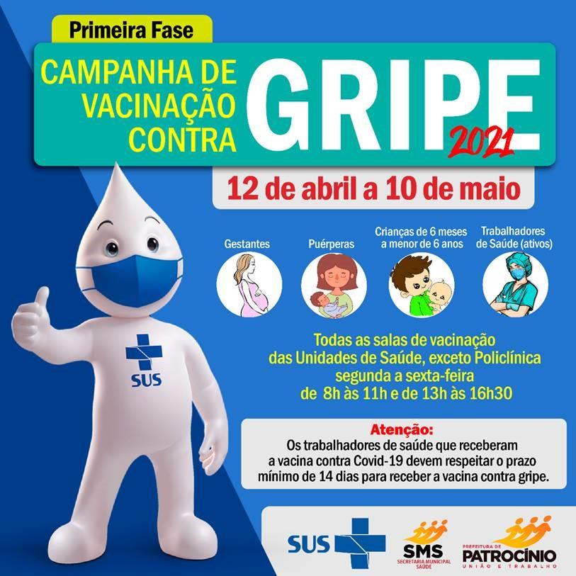 Está em andamento em Patrocínio a Campanha de Vacinação contra Gripe