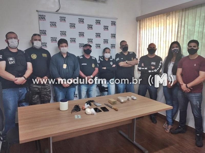 Polícia Civil prende o maior traficante de cidades vizinhas a Grupiara