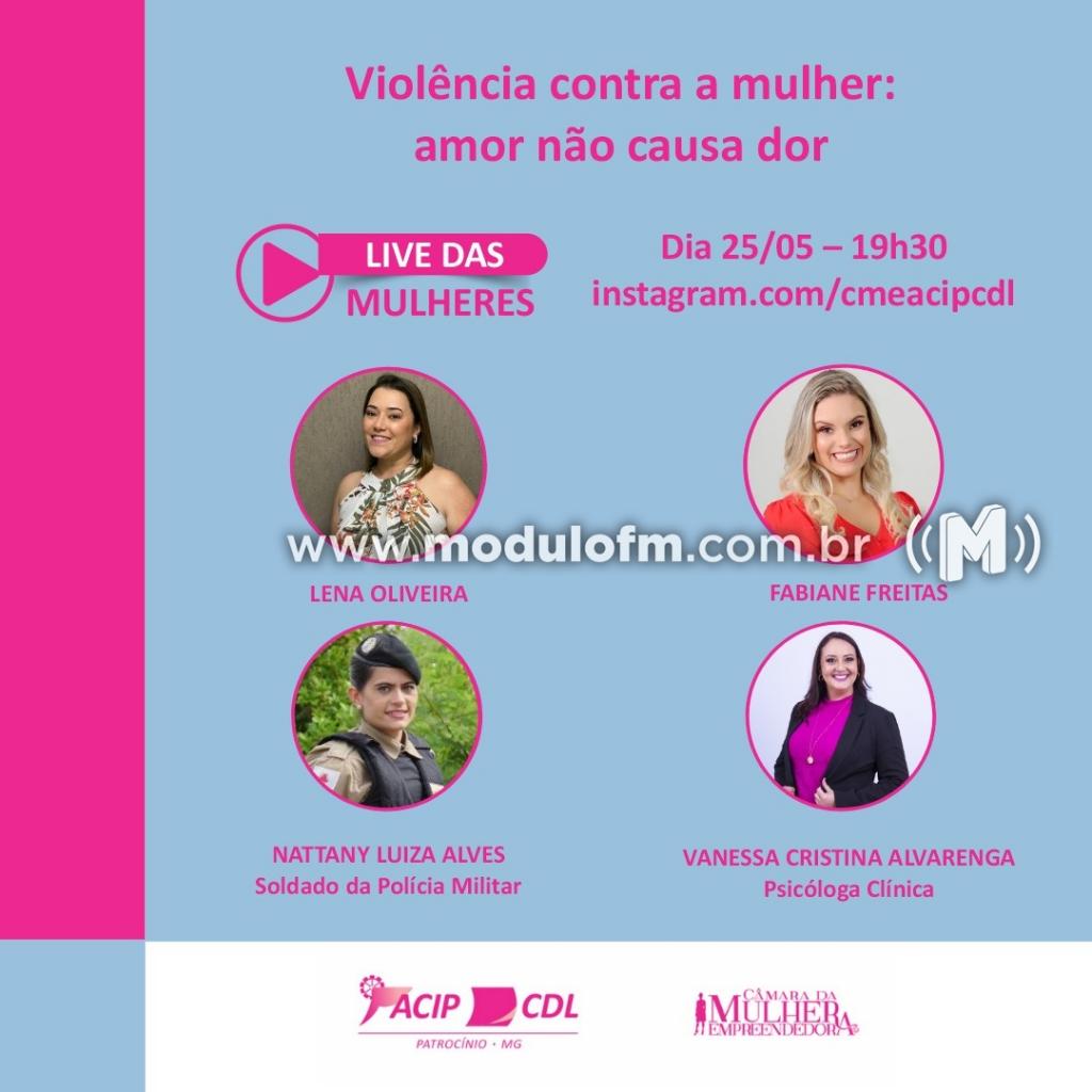 Violência contra a mulher é tema de hoje na Live das Mulheres Empreenderoras