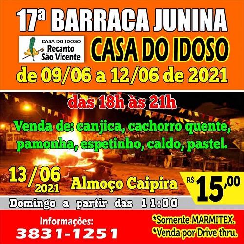 17ª Barraca Junina da Casa do Idoso começa nesta quarta-feira (09/06)