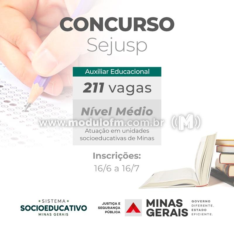 Inscrições para o concurso de auxiliar educacional na Sejusp são abertas nesta quarta