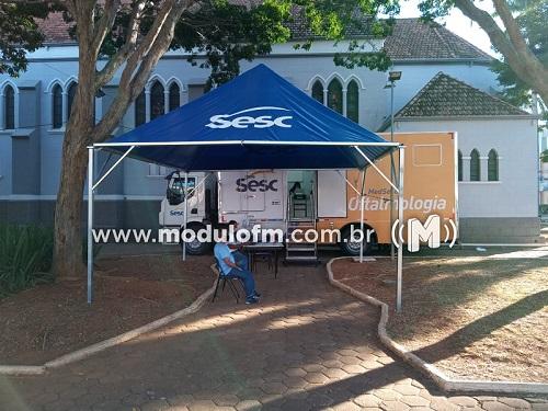 Unidade móvel de saúde oftalmológica do SESC/SENAC disponibilizará 800 consultas em Patrocínio