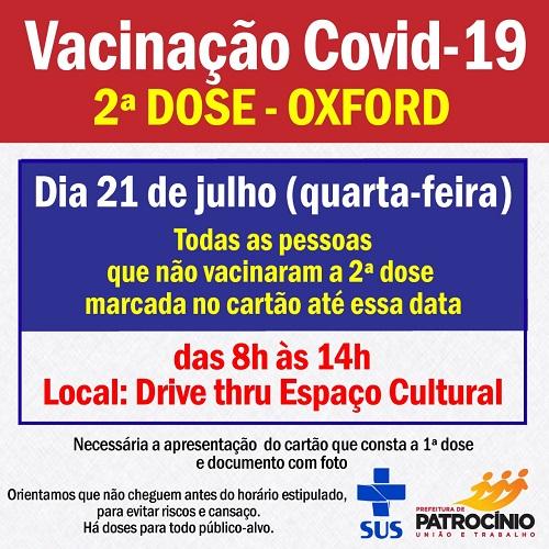 Secretaria de Saúde aplica 2ª dose da vacina 