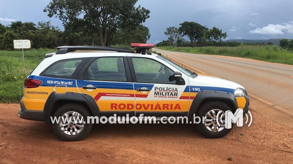 Homem é preso em moto com placa adulterada e numeração de motor raspado na MG-230