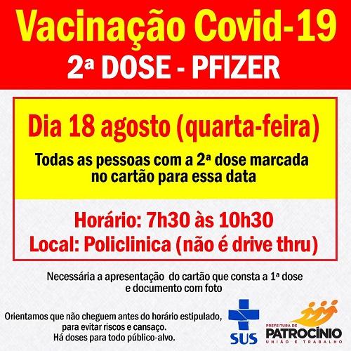 Segunda dose da vacina 