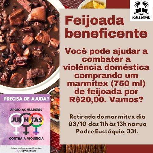 Associação realiza Feijoada beneficente para trabalhos de amparo a mulheres que sofrem violência domestica.