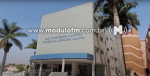 Prefeito Deiró Marra, Governador Romeu Zema e demais autoridades inauguram o novo pronto socorro municipal.