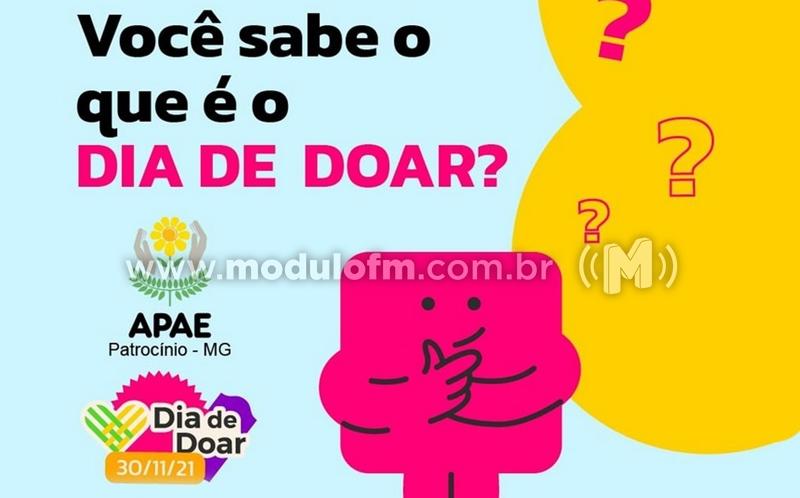 APAE Patrocínio realizará na próxima terça-feira (30) o “Dia de Doar”