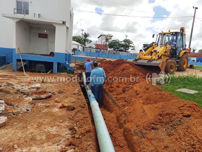 Está em fase final a instalação da nova adutora para a região sul da cidade
