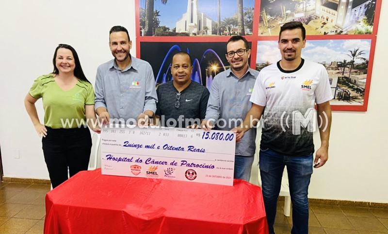 HC de Patrocínio recebeu mais de R$ 15 mil arrecadado no Futebol do Amor