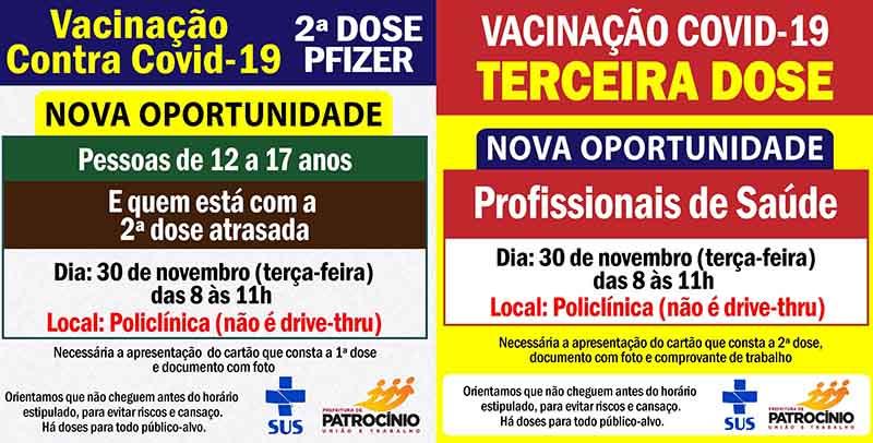 Nova oportunidade de vacinação para jovens de 12 a...