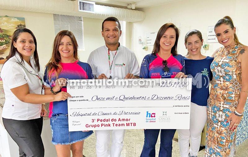 Pink Team repassou ao HC o valor arrecadado com o 3º Pedal do Amor