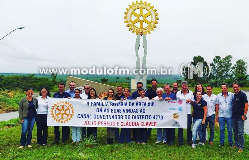 Casal Governador do Distrito 4770 do Rotary Club visita projetos desenvolvidos pelos clubes de Patrocínio