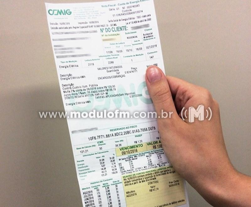 Cemig divulga campanha de regularização de débitos para clientes atendidos em baixa tensão