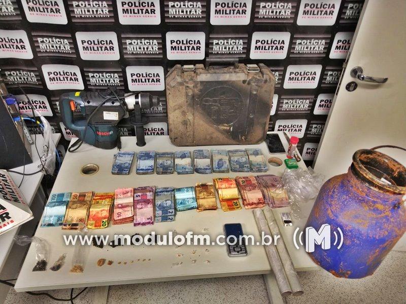 Homem é preso com drogas e quase R$5 mil reais em dinheiro no bairro Jardim Sul
