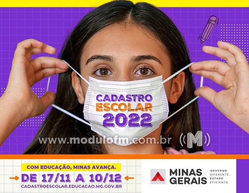 Prazo para realizar o cadastro escolar 2022 termina na próxima sexta-feira (10)
